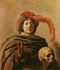 Frans Hals Canvas Paintings - Boy with a Skull